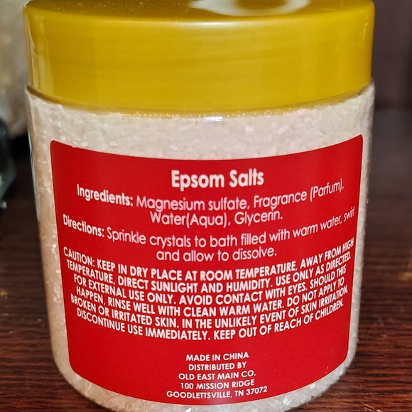 Lemon Scented Epsom Salts - Yellow - Picture 2 of 4